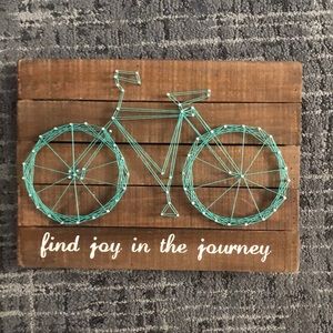 Wooden and string wall art